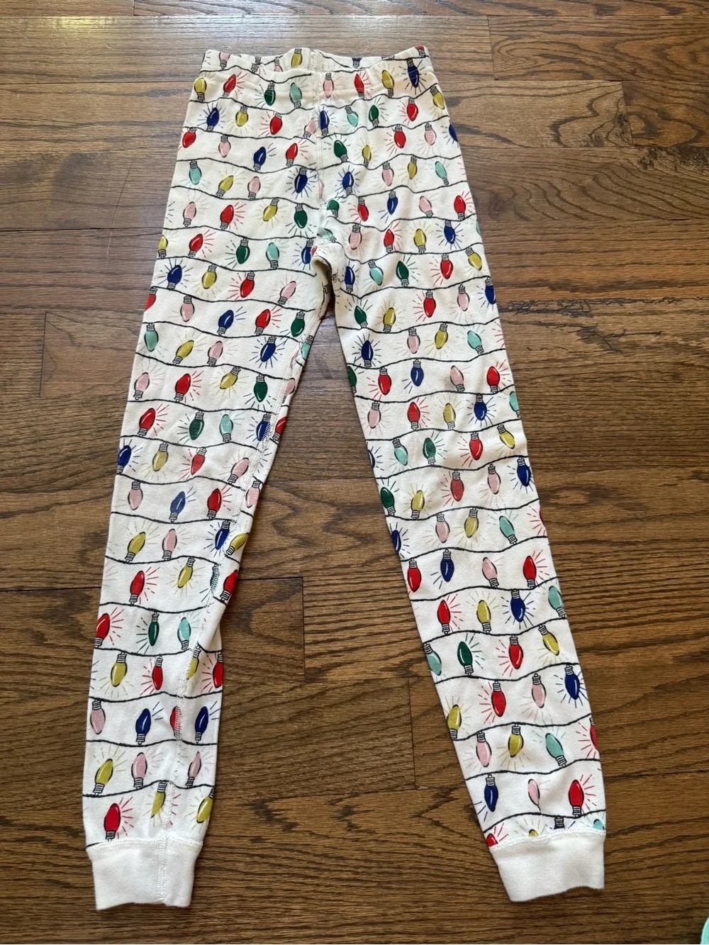 Hanna Andersson Organic Cotton Christmas Lights Pajama Set Size 8 (130 cm)